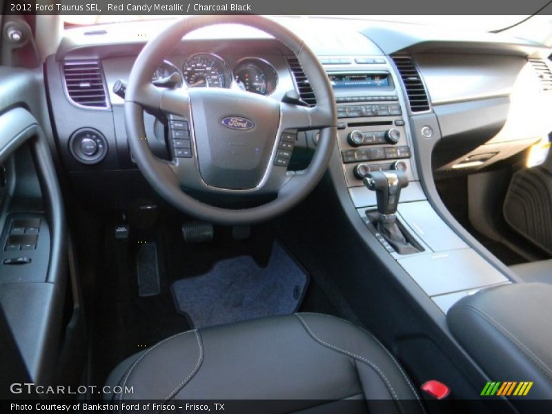 Red Candy Metallic / Charcoal Black 2012 Ford Taurus SEL
