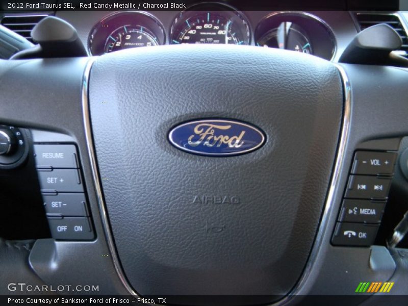 Red Candy Metallic / Charcoal Black 2012 Ford Taurus SEL