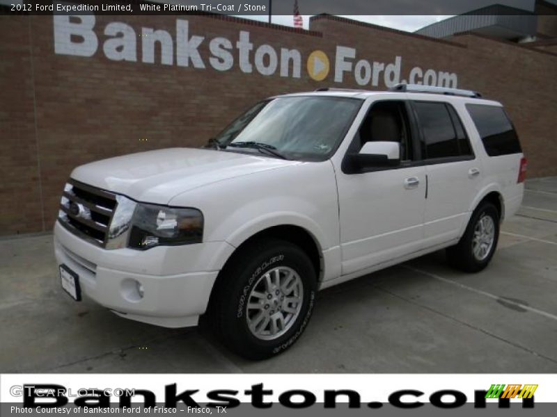 White Platinum Tri-Coat / Stone 2012 Ford Expedition Limited