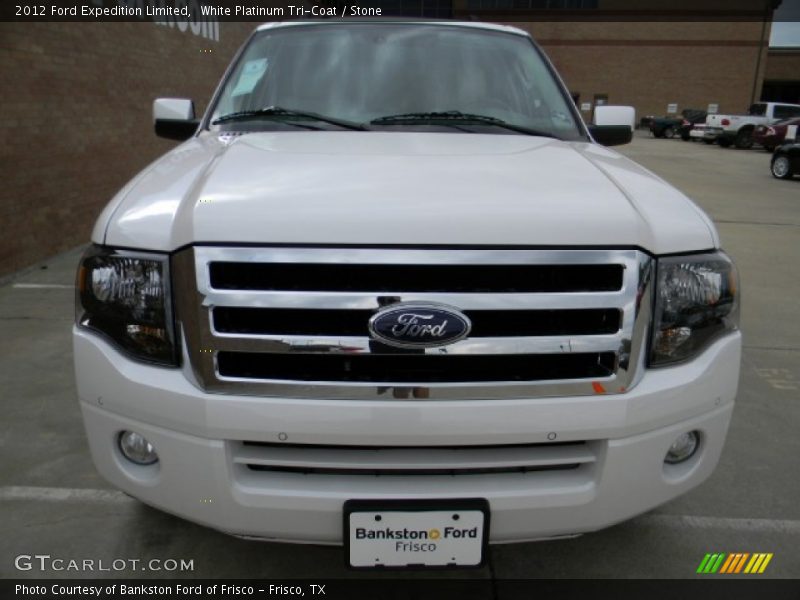 White Platinum Tri-Coat / Stone 2012 Ford Expedition Limited