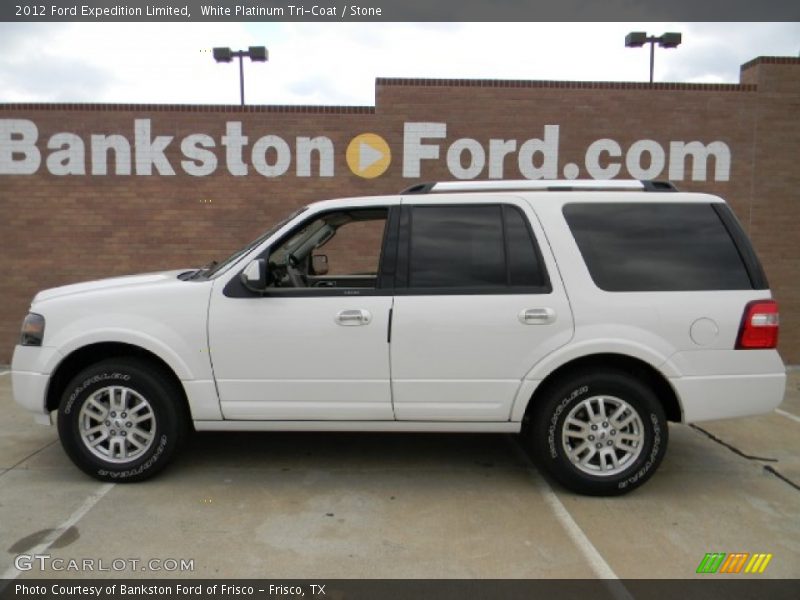 White Platinum Tri-Coat / Stone 2012 Ford Expedition Limited