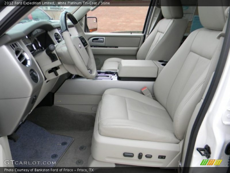 White Platinum Tri-Coat / Stone 2012 Ford Expedition Limited