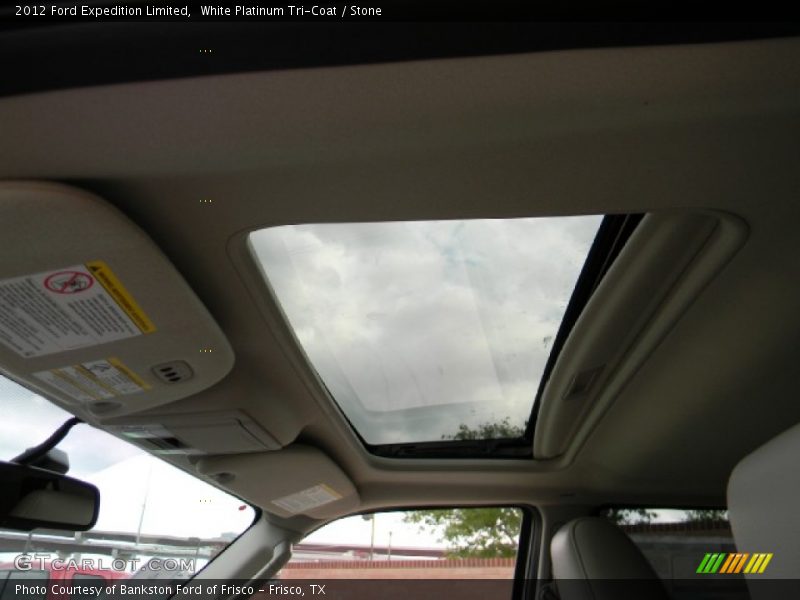 White Platinum Tri-Coat / Stone 2012 Ford Expedition Limited
