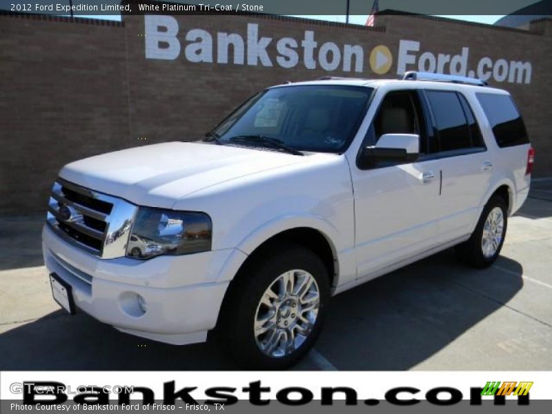 White Platinum Tri-Coat / Stone 2012 Ford Expedition Limited
