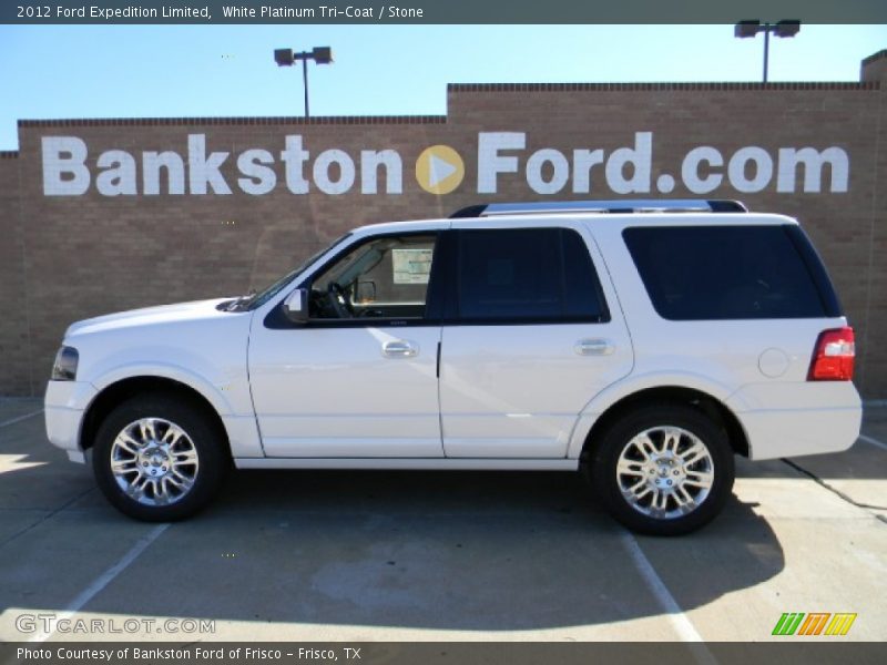 White Platinum Tri-Coat / Stone 2012 Ford Expedition Limited