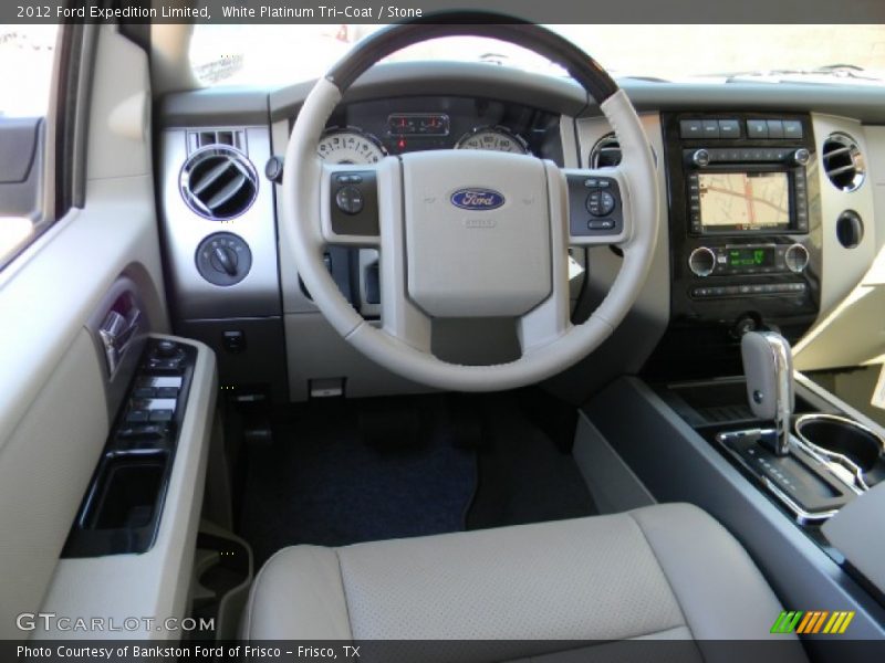 White Platinum Tri-Coat / Stone 2012 Ford Expedition Limited
