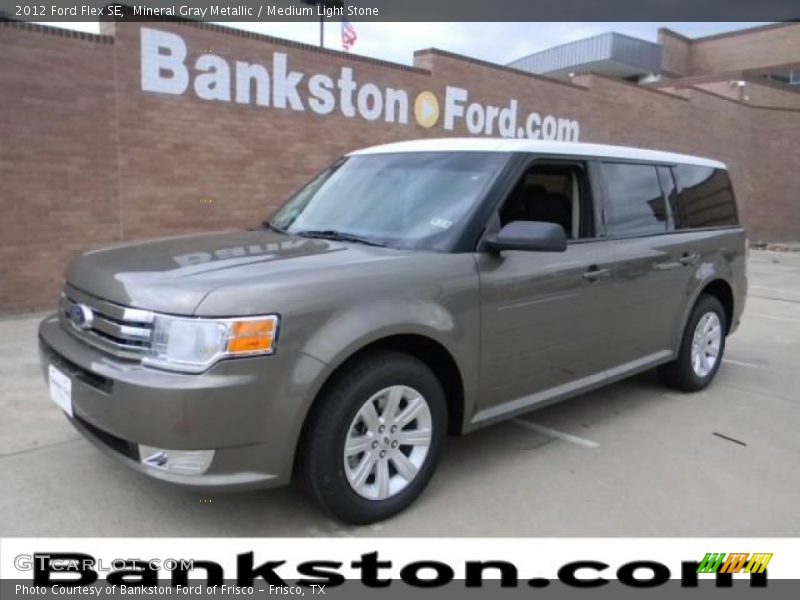 Mineral Gray Metallic / Medium Light Stone 2012 Ford Flex SE
