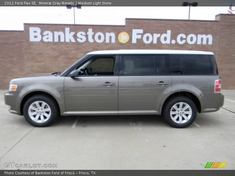 Mineral Gray Metallic / Medium Light Stone 2012 Ford Flex SE