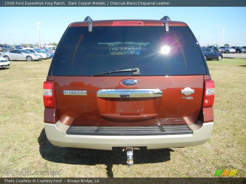 Dark Copper Metallic / Charcoal Black/Chaparral Leather 2008 Ford Expedition King Ranch