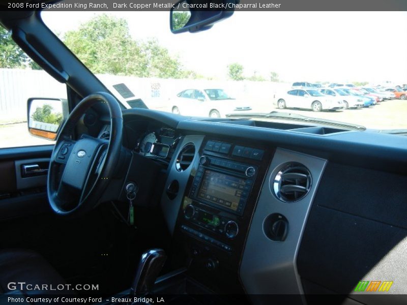 Dark Copper Metallic / Charcoal Black/Chaparral Leather 2008 Ford Expedition King Ranch