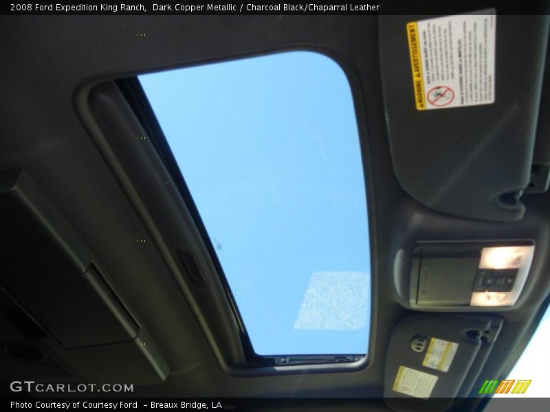 Dark Copper Metallic / Charcoal Black/Chaparral Leather 2008 Ford Expedition King Ranch