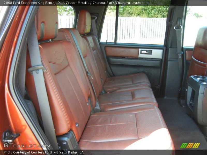 Dark Copper Metallic / Charcoal Black/Chaparral Leather 2008 Ford Expedition King Ranch