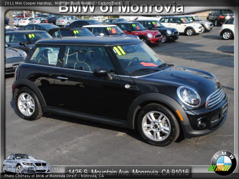 Midnight Black Metallic / Carbon Black 2011 Mini Cooper Hardtop