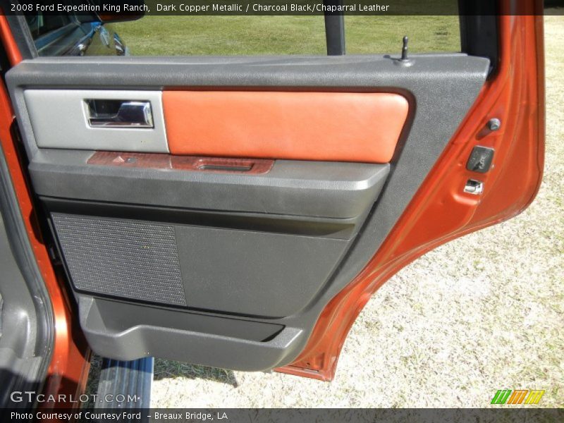 Dark Copper Metallic / Charcoal Black/Chaparral Leather 2008 Ford Expedition King Ranch