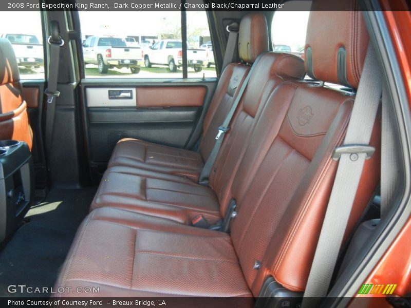 Dark Copper Metallic / Charcoal Black/Chaparral Leather 2008 Ford Expedition King Ranch
