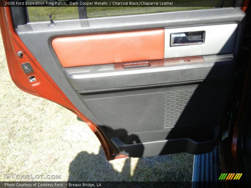 Dark Copper Metallic / Charcoal Black/Chaparral Leather 2008 Ford Expedition King Ranch