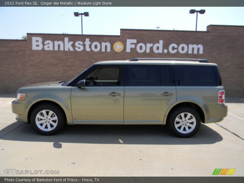 Ginger Ale Metallic / Medium Light Stone 2012 Ford Flex SE