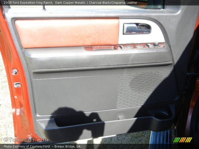 Dark Copper Metallic / Charcoal Black/Chaparral Leather 2008 Ford Expedition King Ranch