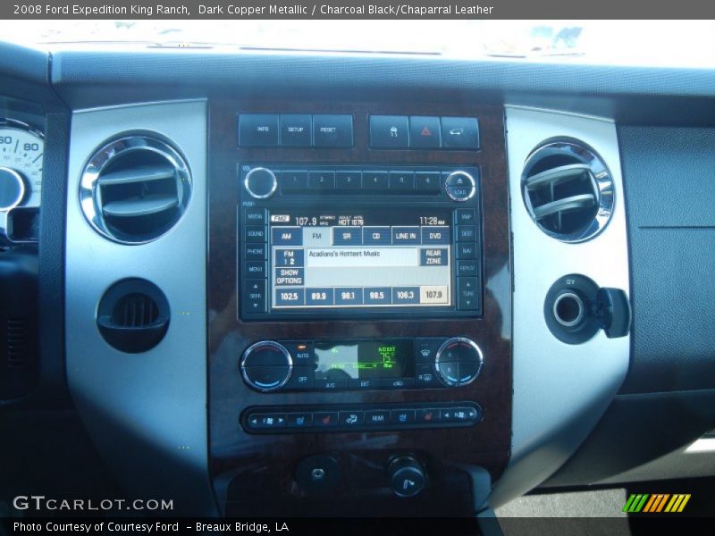 Dark Copper Metallic / Charcoal Black/Chaparral Leather 2008 Ford Expedition King Ranch