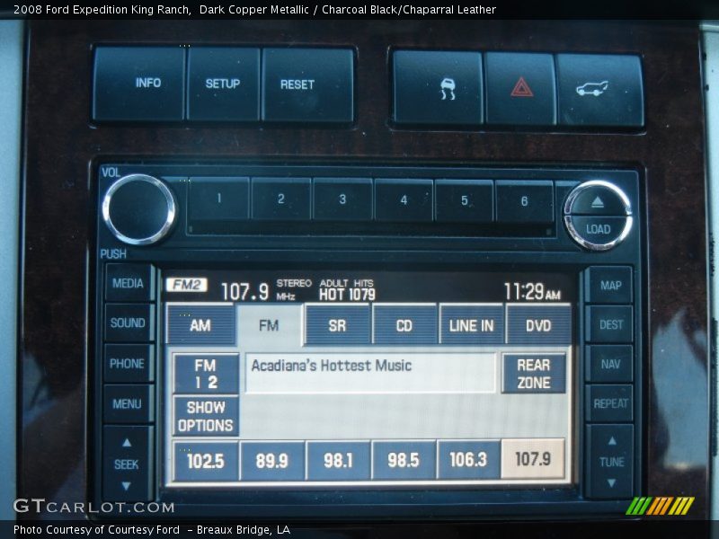 Dark Copper Metallic / Charcoal Black/Chaparral Leather 2008 Ford Expedition King Ranch