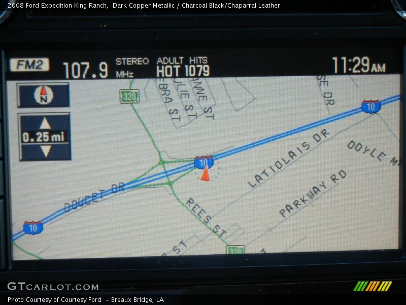 Dark Copper Metallic / Charcoal Black/Chaparral Leather 2008 Ford Expedition King Ranch