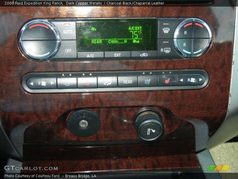 Dark Copper Metallic / Charcoal Black/Chaparral Leather 2008 Ford Expedition King Ranch