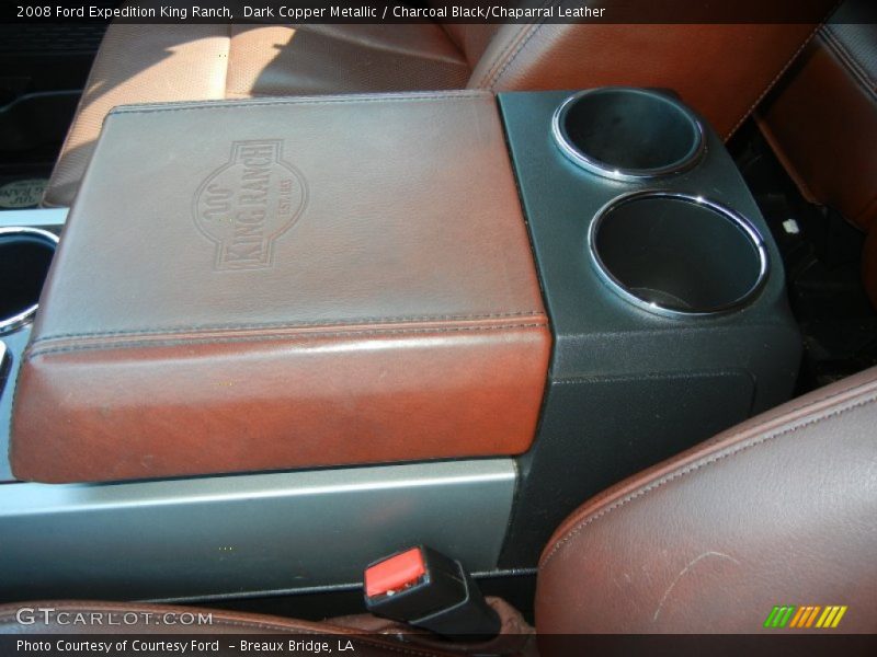Dark Copper Metallic / Charcoal Black/Chaparral Leather 2008 Ford Expedition King Ranch
