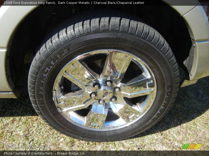 Dark Copper Metallic / Charcoal Black/Chaparral Leather 2008 Ford Expedition King Ranch