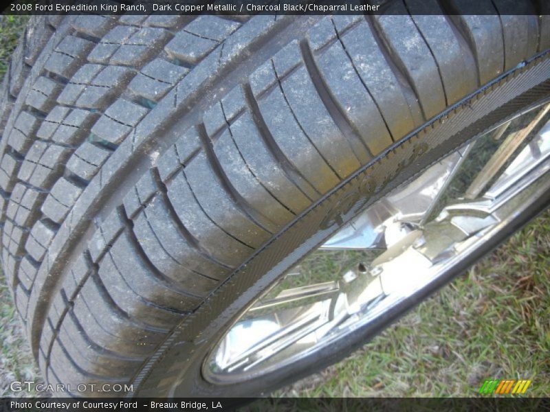 Dark Copper Metallic / Charcoal Black/Chaparral Leather 2008 Ford Expedition King Ranch