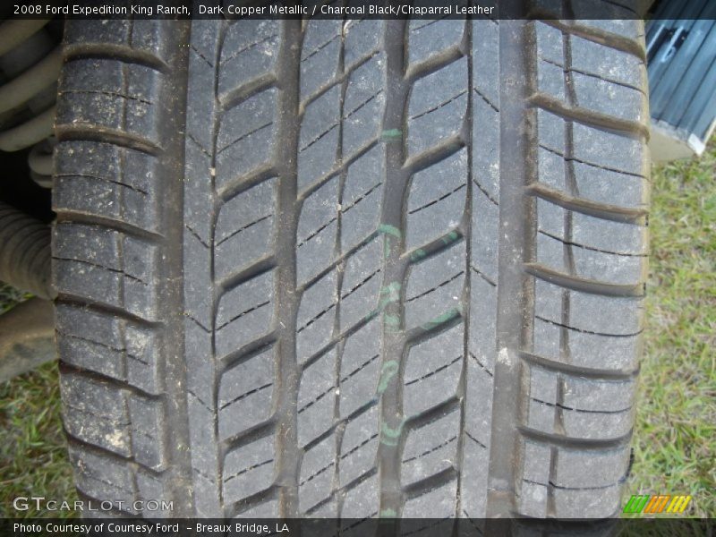 Dark Copper Metallic / Charcoal Black/Chaparral Leather 2008 Ford Expedition King Ranch