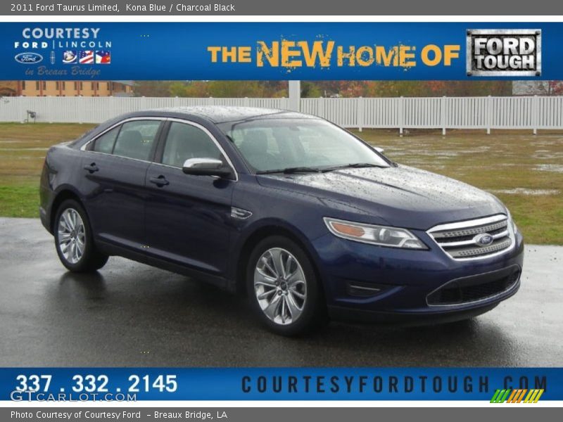 Kona Blue / Charcoal Black 2011 Ford Taurus Limited