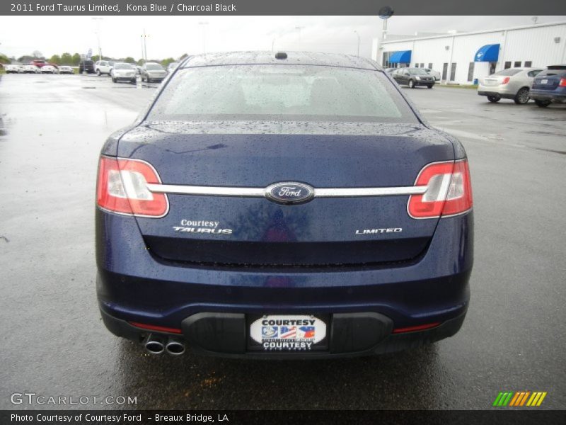 Kona Blue / Charcoal Black 2011 Ford Taurus Limited