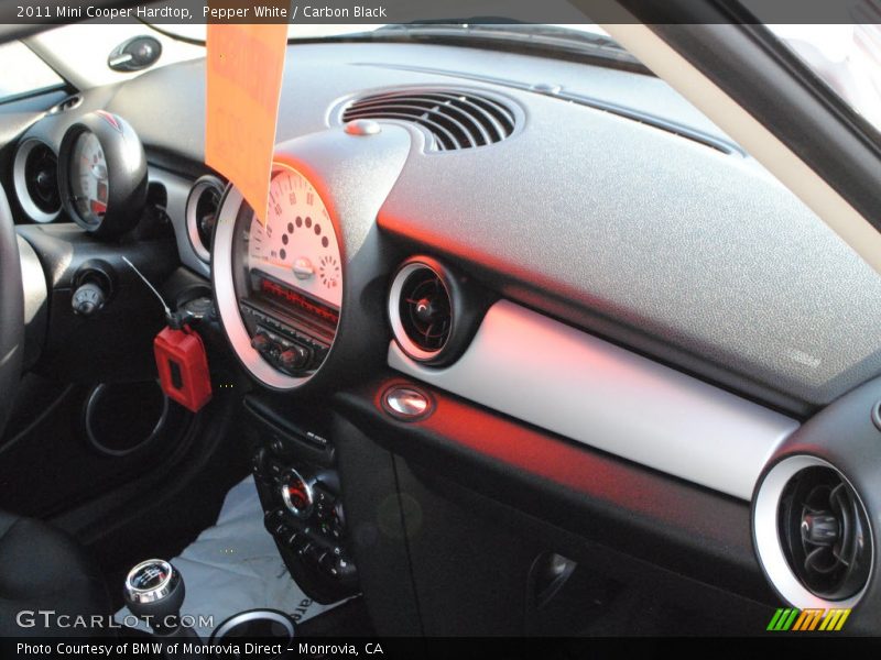 Pepper White / Carbon Black 2011 Mini Cooper Hardtop