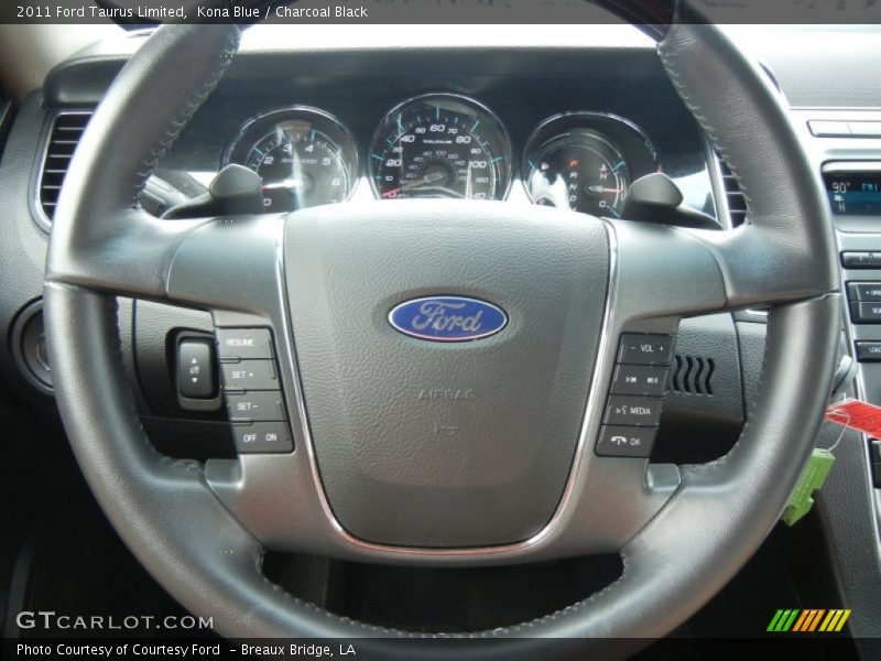 Kona Blue / Charcoal Black 2011 Ford Taurus Limited