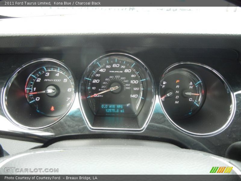 Kona Blue / Charcoal Black 2011 Ford Taurus Limited