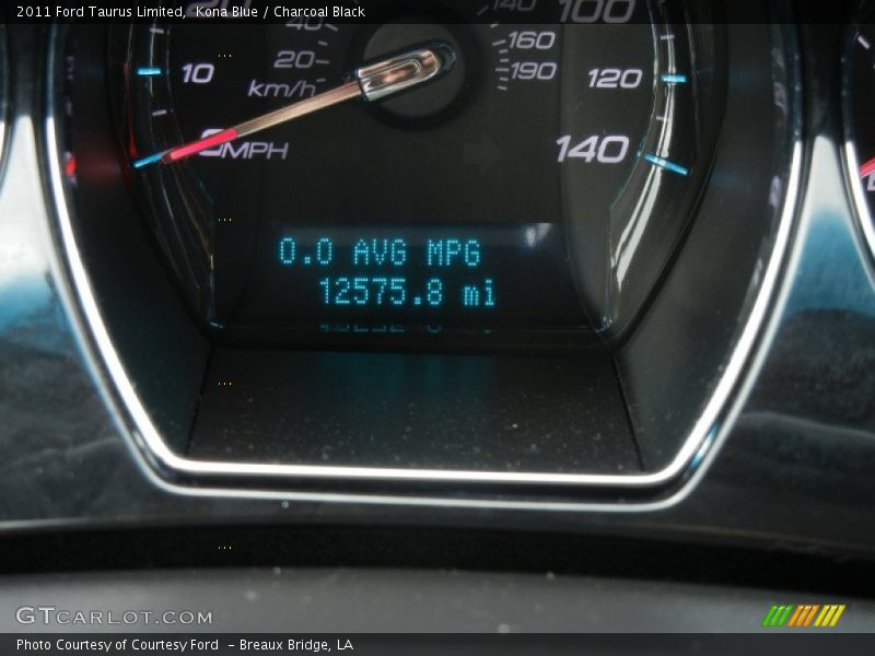 Kona Blue / Charcoal Black 2011 Ford Taurus Limited