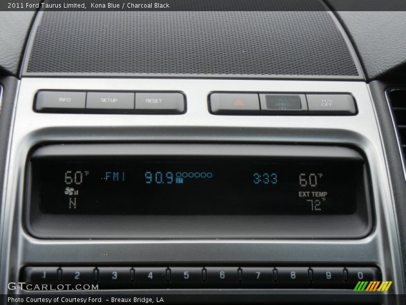Kona Blue / Charcoal Black 2011 Ford Taurus Limited