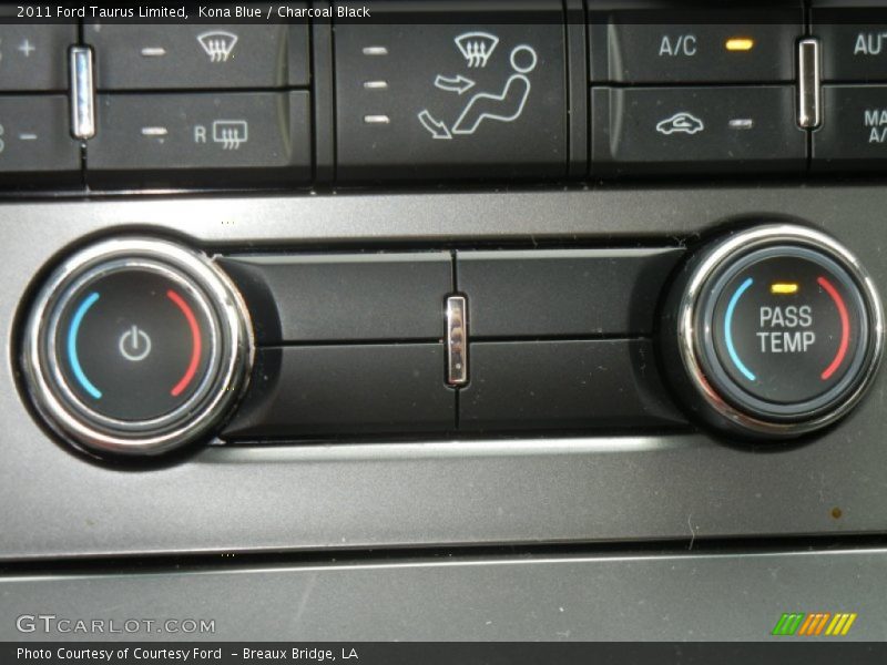 Kona Blue / Charcoal Black 2011 Ford Taurus Limited