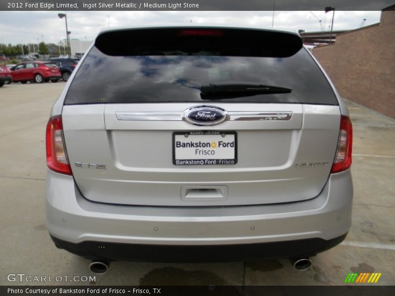 Ingot Silver Metallic / Medium Light Stone 2012 Ford Edge Limited