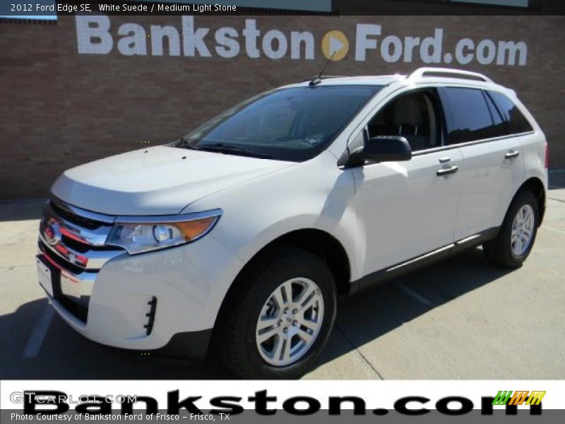 White Suede / Medium Light Stone 2012 Ford Edge SE