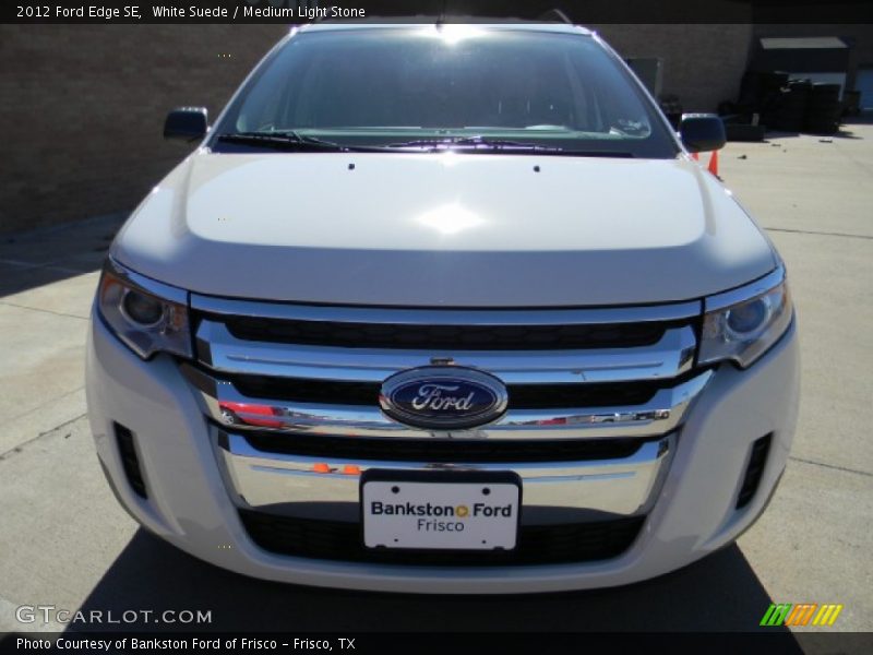 White Suede / Medium Light Stone 2012 Ford Edge SE