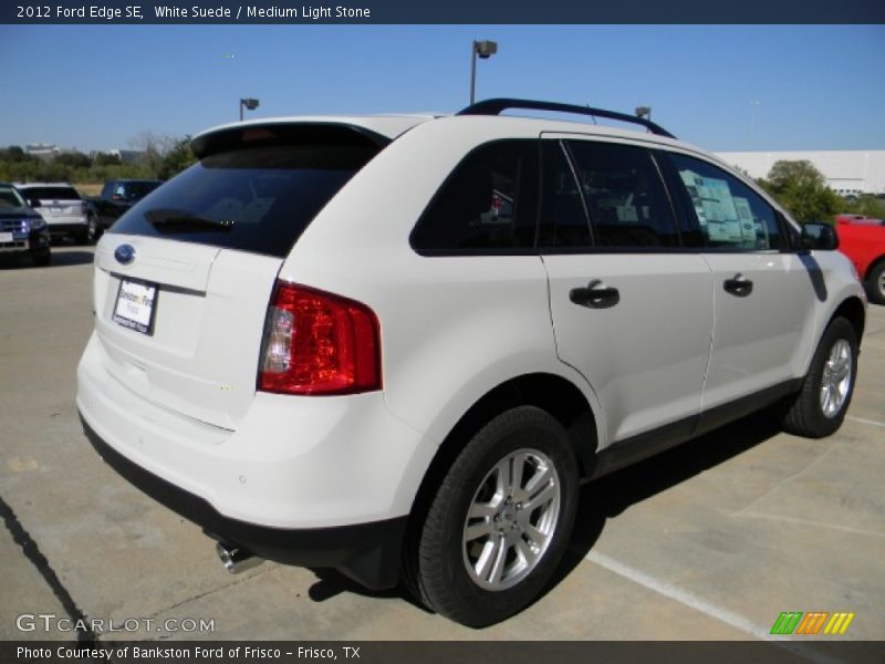 White Suede / Medium Light Stone 2012 Ford Edge SE