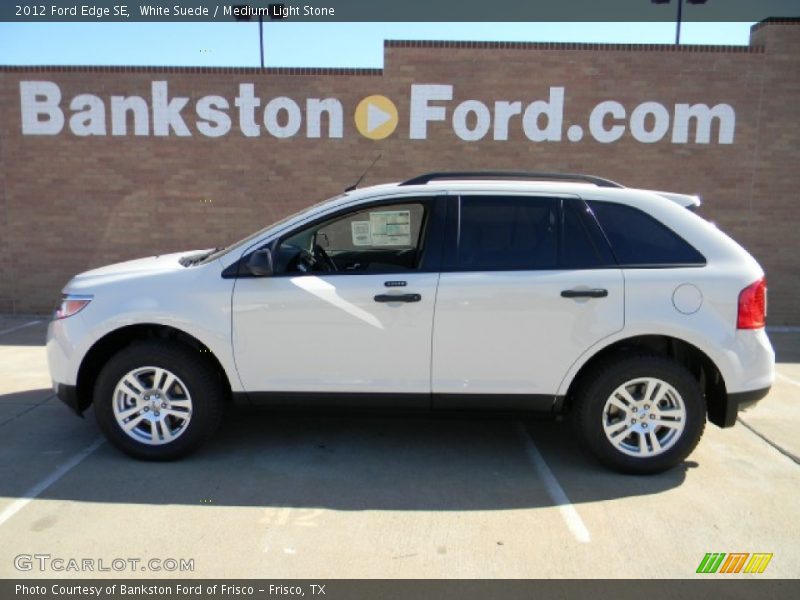 White Suede / Medium Light Stone 2012 Ford Edge SE