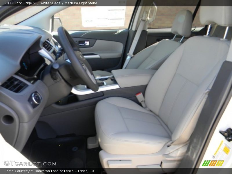 White Suede / Medium Light Stone 2012 Ford Edge SE