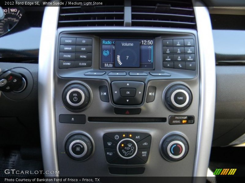 White Suede / Medium Light Stone 2012 Ford Edge SE
