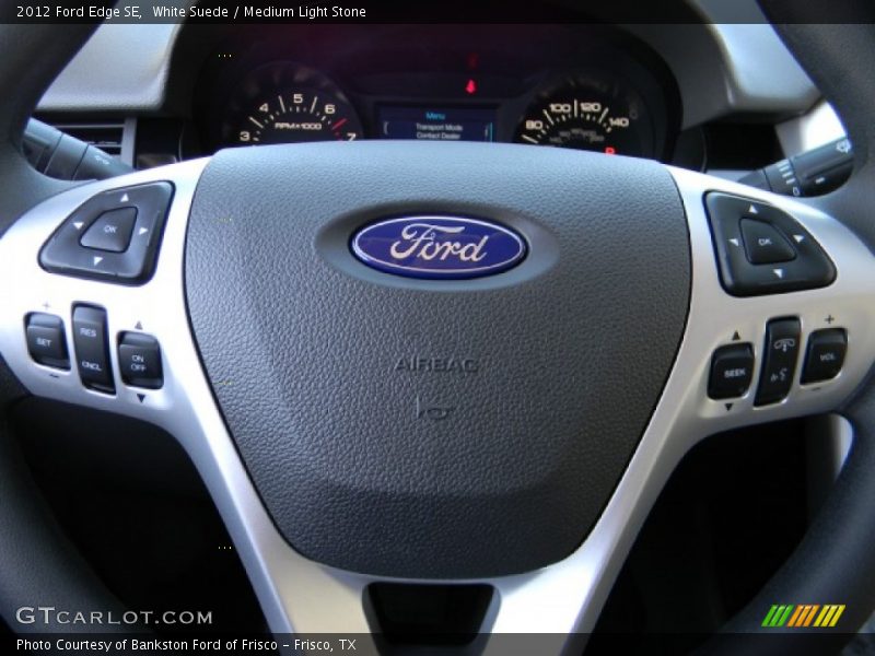 White Suede / Medium Light Stone 2012 Ford Edge SE