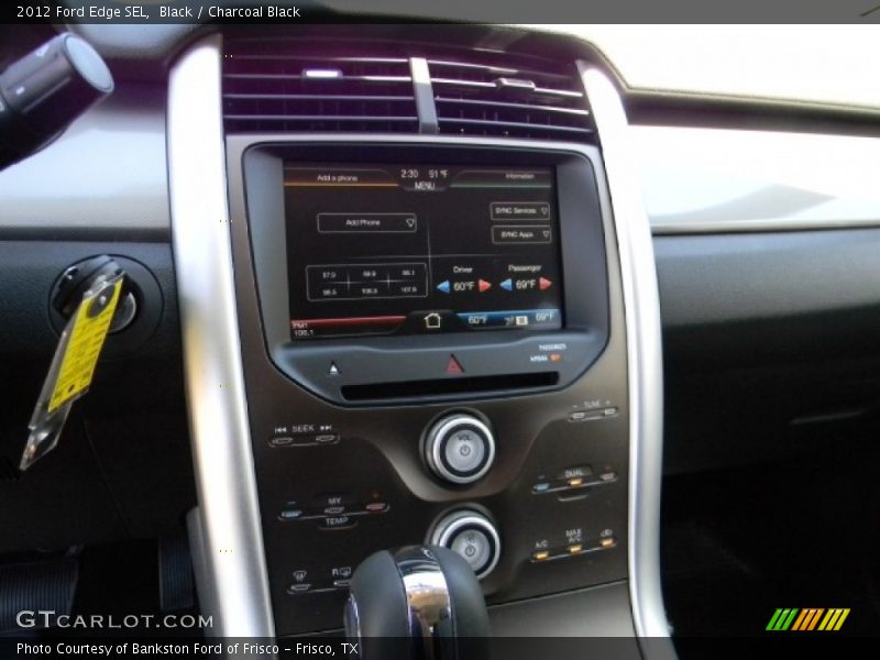 Black / Charcoal Black 2012 Ford Edge SEL