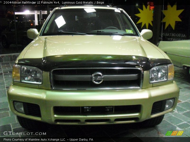 Luminous Gold Metallic / Beige 2004 Nissan Pathfinder LE Platinum 4x4