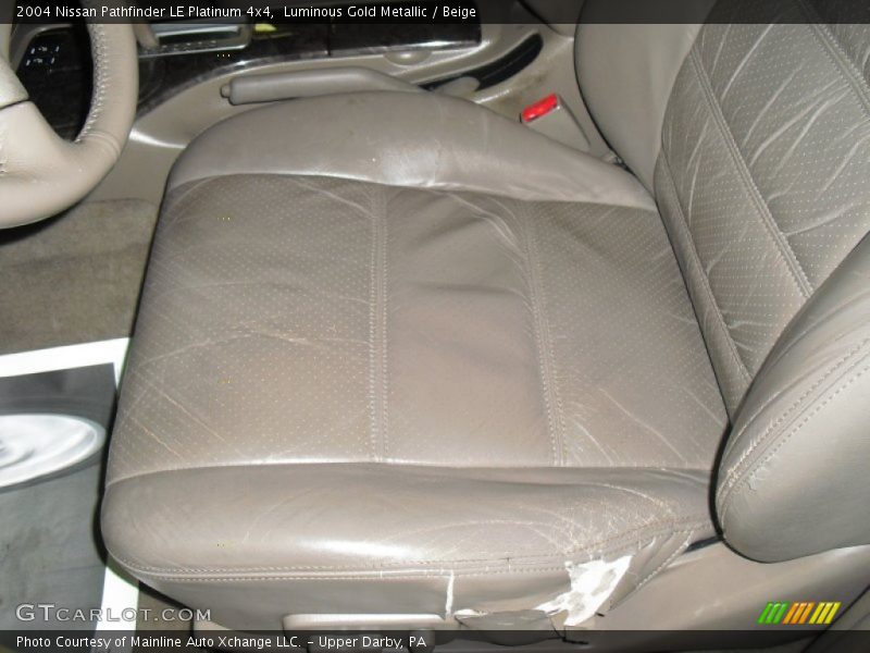 Luminous Gold Metallic / Beige 2004 Nissan Pathfinder LE Platinum 4x4