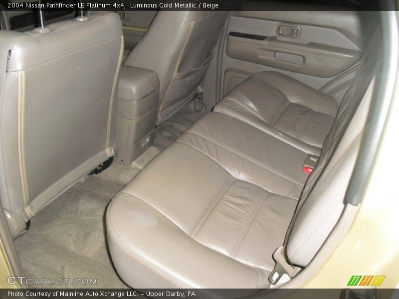 Luminous Gold Metallic / Beige 2004 Nissan Pathfinder LE Platinum 4x4
